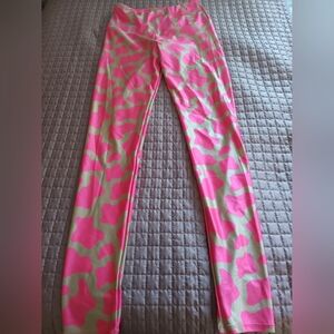 Goldsheep Leggings Adult Size M Pull On Yoga Hot Pink Womens